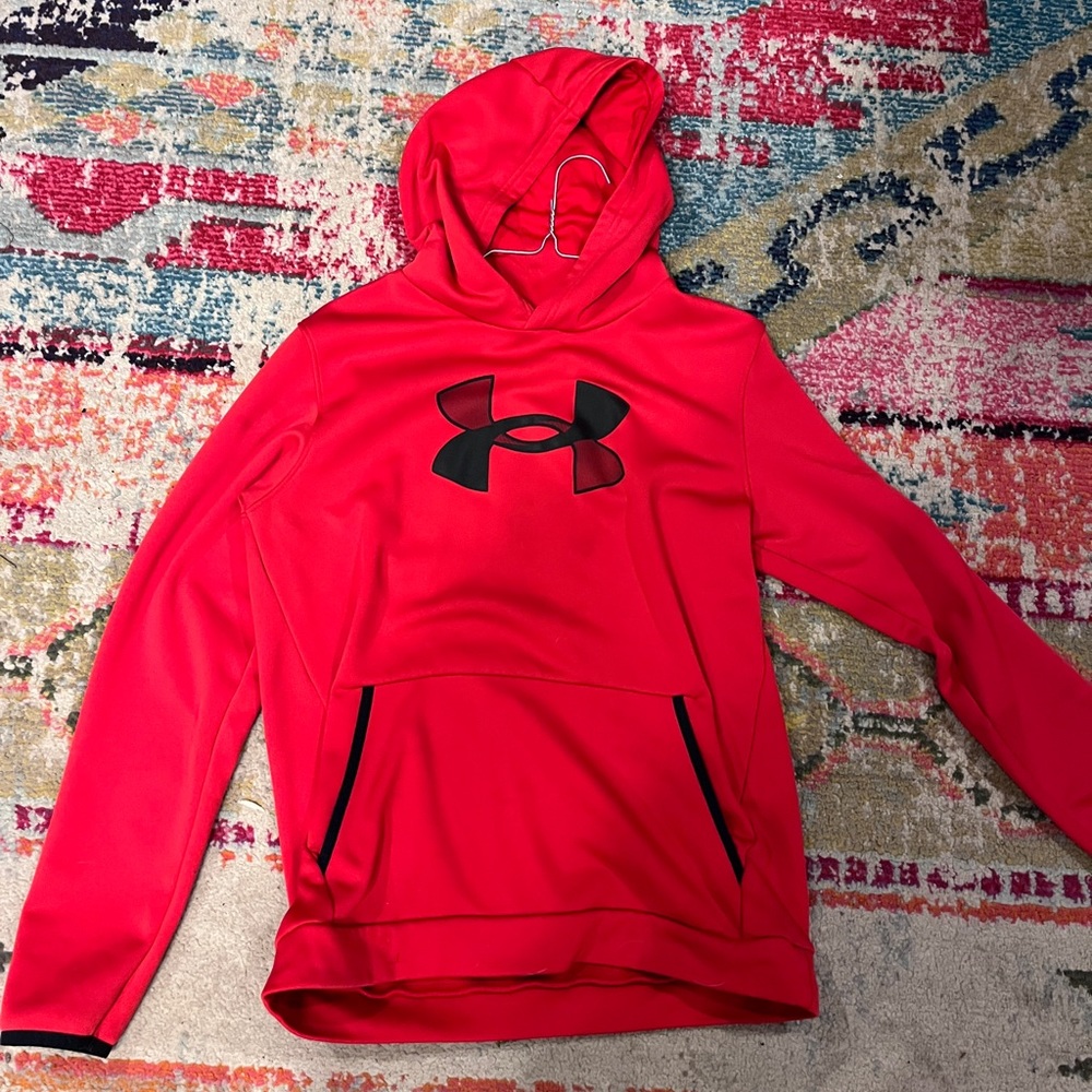 Youth Under Armour Red Hoodie (YXL)